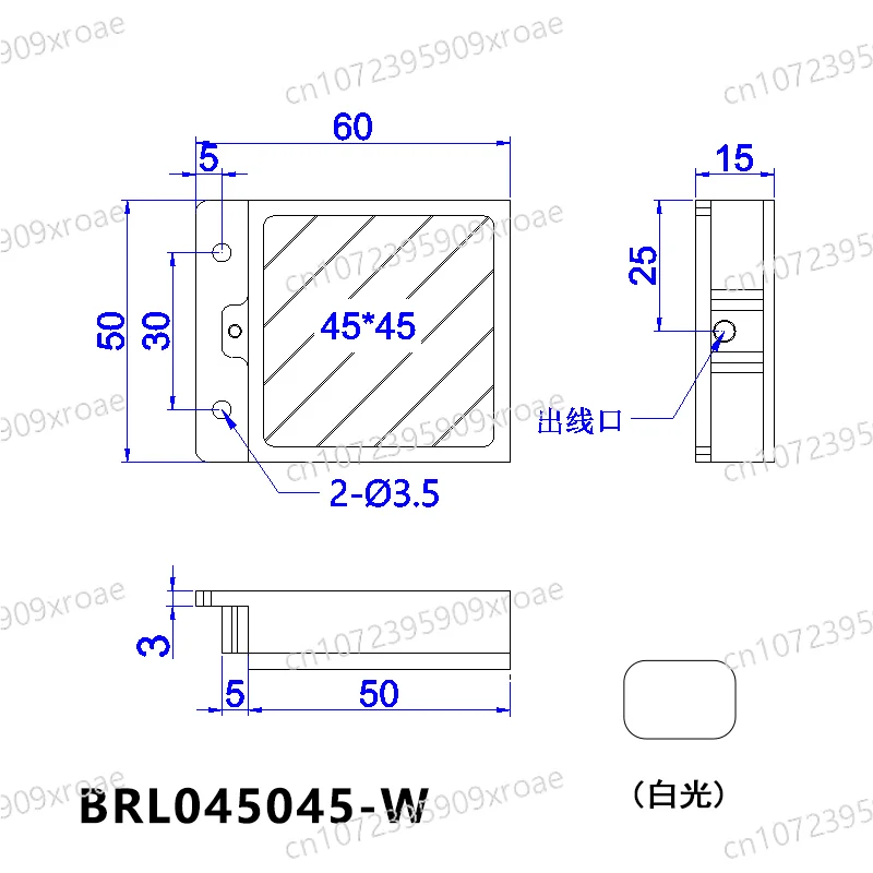 Defect Detection Industrial Machine Vision Plane Light Source Bottom Backlight CCD Camera Square LED Light Bead Profile
