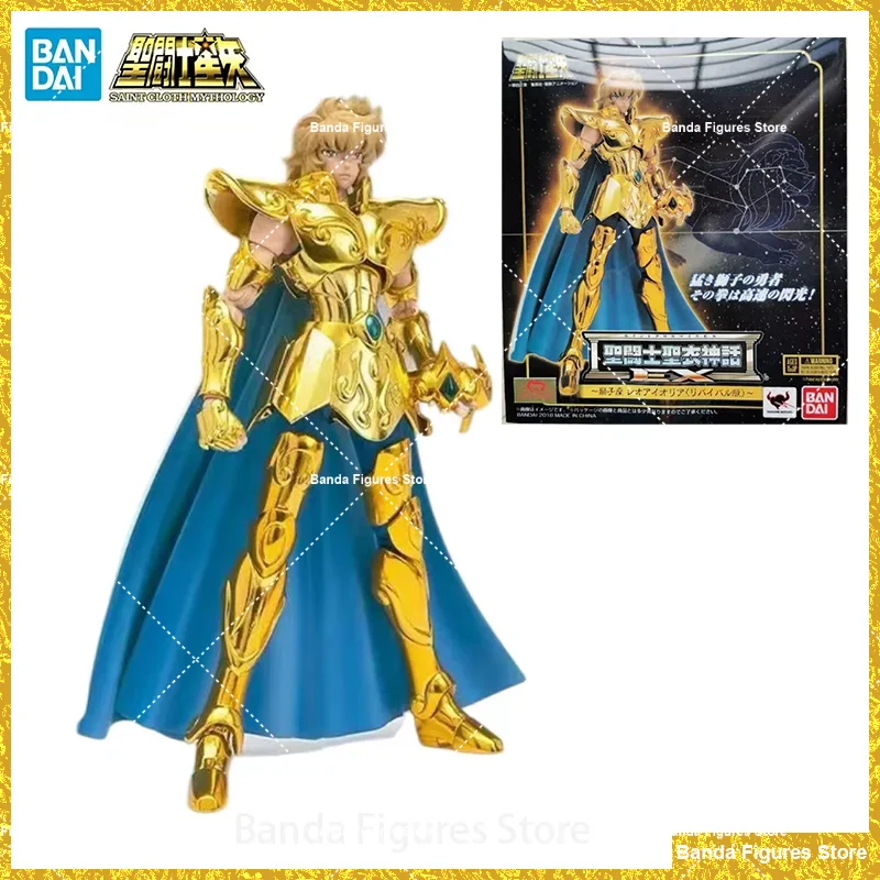 Original BANDAI Saint Cloth Myth EX Leo Aioria Aoliya 2.0 Rebirth Edition In Stock Anime Action Collection Figures Model Toys