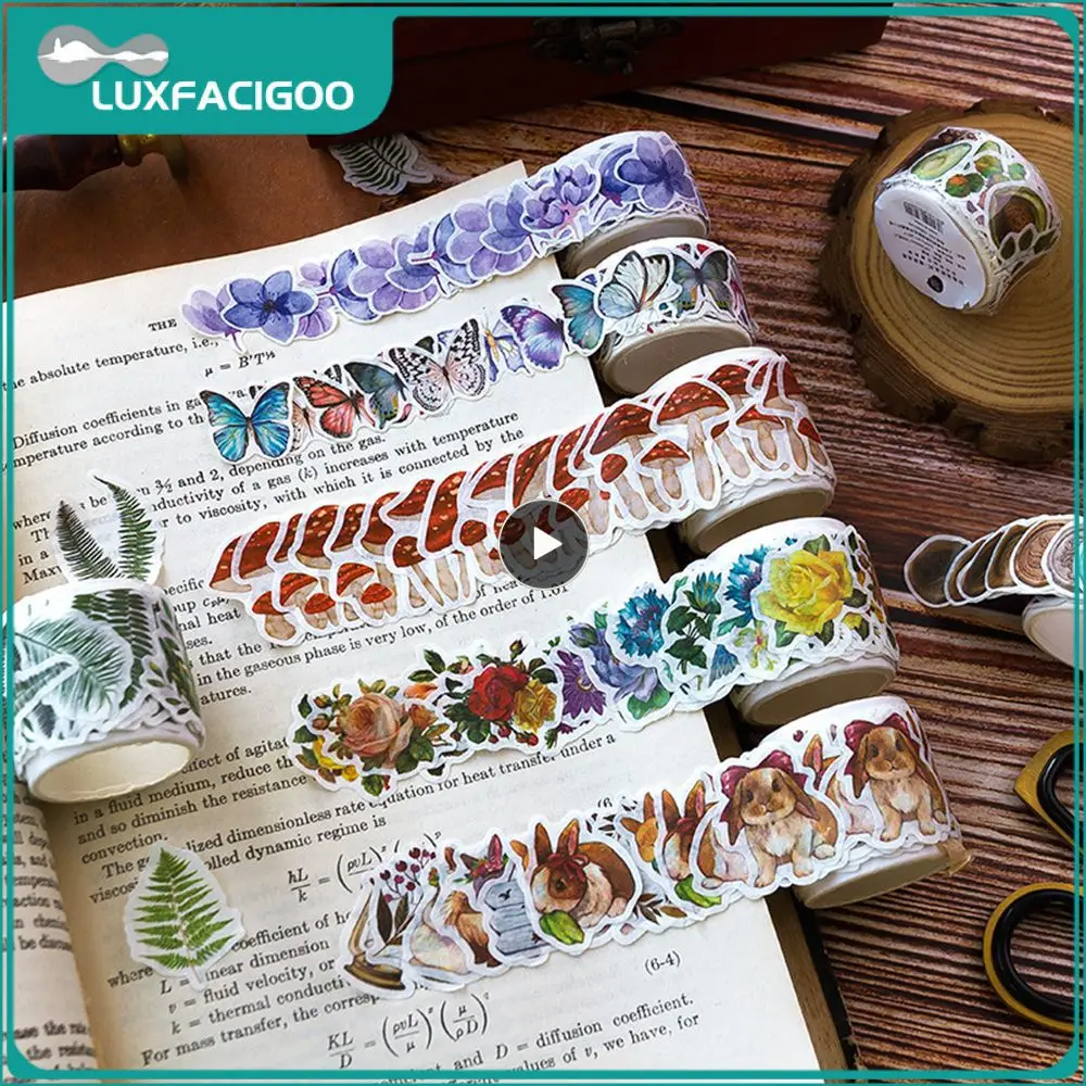 Мультяшное растение, милые животные, руководство, 9 моделей, ручные материалы, кавайная декоративная клеевая упаковка и т. д. Ретро