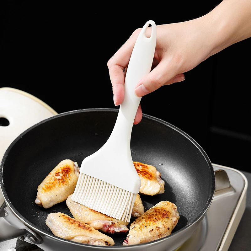 Cepillo ancho de silicona para aceite, cepillo para panqueques, resistente a altas temperaturas sin perder, cepillo para salsa de cocina y hogar
