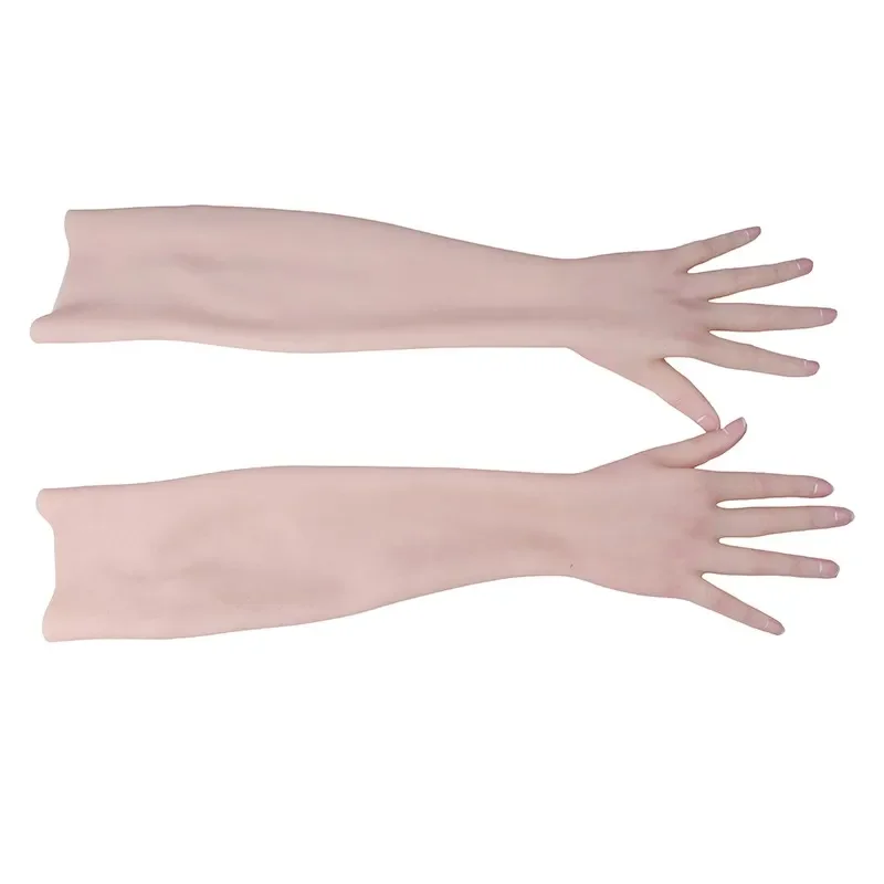 Women's simulation gloves, silicone fake gloves, postoperative covering scars, prosthetic limbs, silicone hands cos