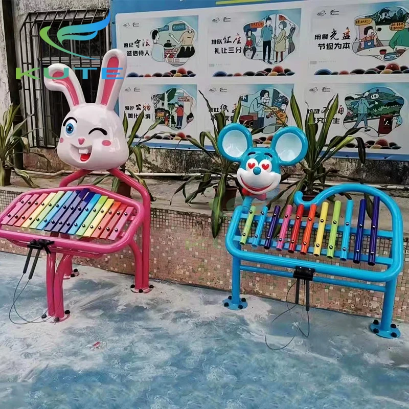 

Cute Amusement Park Animal-Shaped Metal Percussion Instrument Outdoor Happy Panda Percussion Instrument Music Park