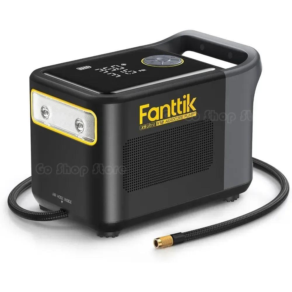 Fanttik X9 Ultra™ Portable Tire Inflator for Pickup Trucks | 3-in-1 Air Pump, Power Station, Flashlight | 6× Faster Inflator