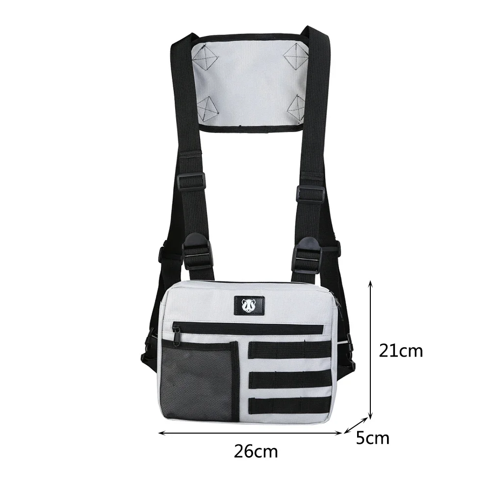 Chest-Rig Bag Men Hip-Hop Streetwear Waist Bag Women Men Tactical Chest Bags Fanny Pack Boy Travel Kanye Waistcoat Male Pack