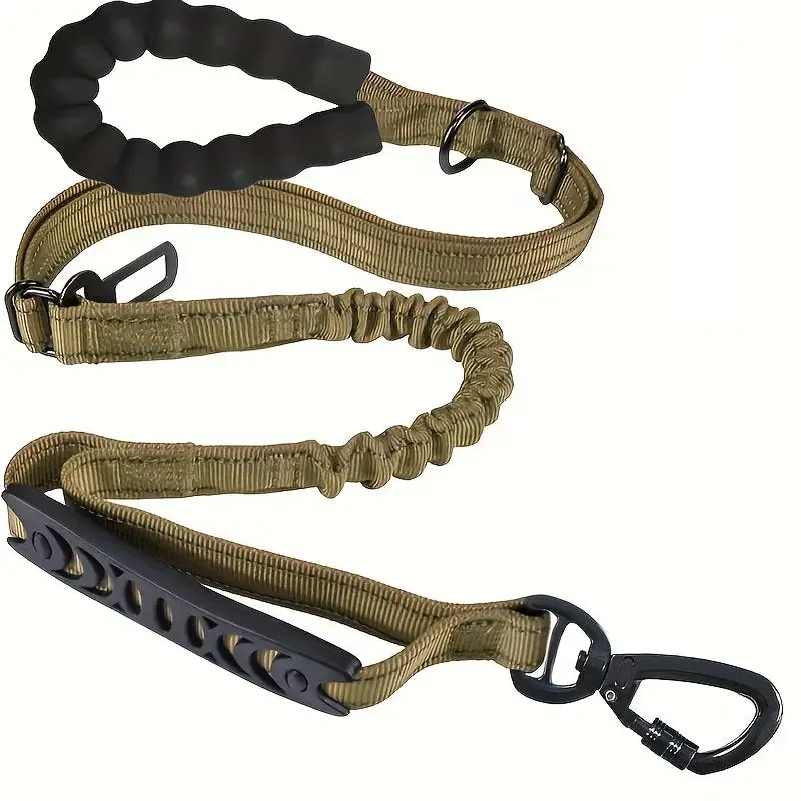 

Reflective Shock Absorbing Pet Leashes with Car Seatbelt Medium and Large Dog Tactical Safety Leash Explosion proof Dog Leash