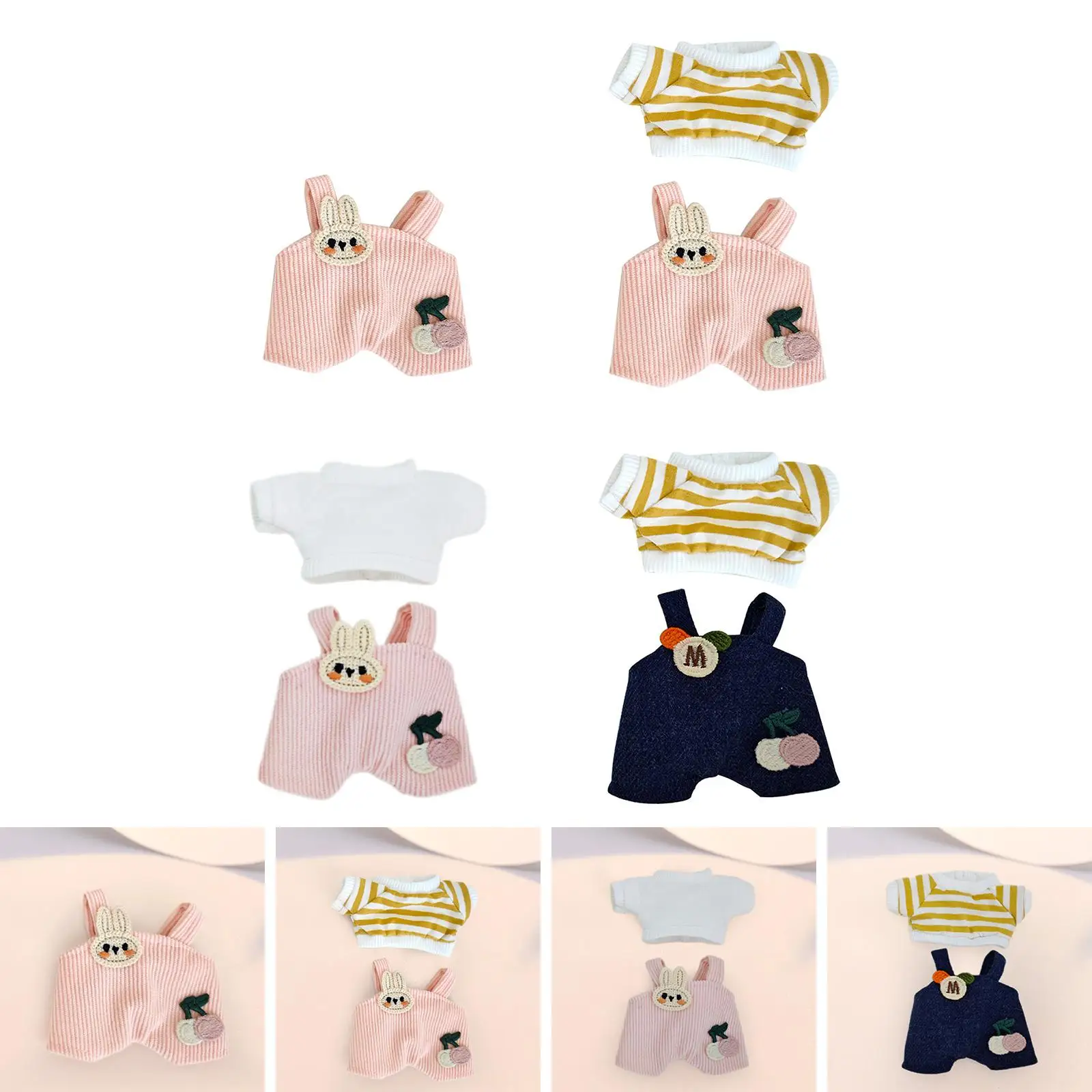 17cm boneca acessórios calças bonito boneca roupas adorável vestir-se confortável boneca roupas brinquedo para 17cm pingente boneca crianças brinquedos