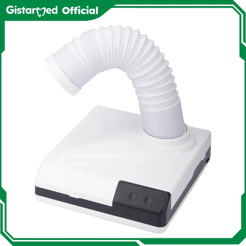 GISTARMED Desktop vacuum cleaner Iron Fume Extractor with LED Light ESD Carbon Filter  Sponge Solder iron Smoke Absorber