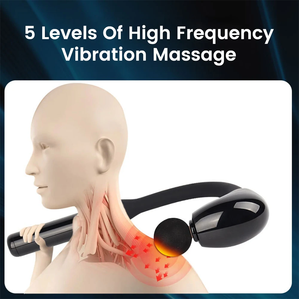 Multifunctional Massage Gun Fascia Deep Muscle Relax Body Neck Massager Wireless Electric Fitness Equipment Noise Reduction Gun