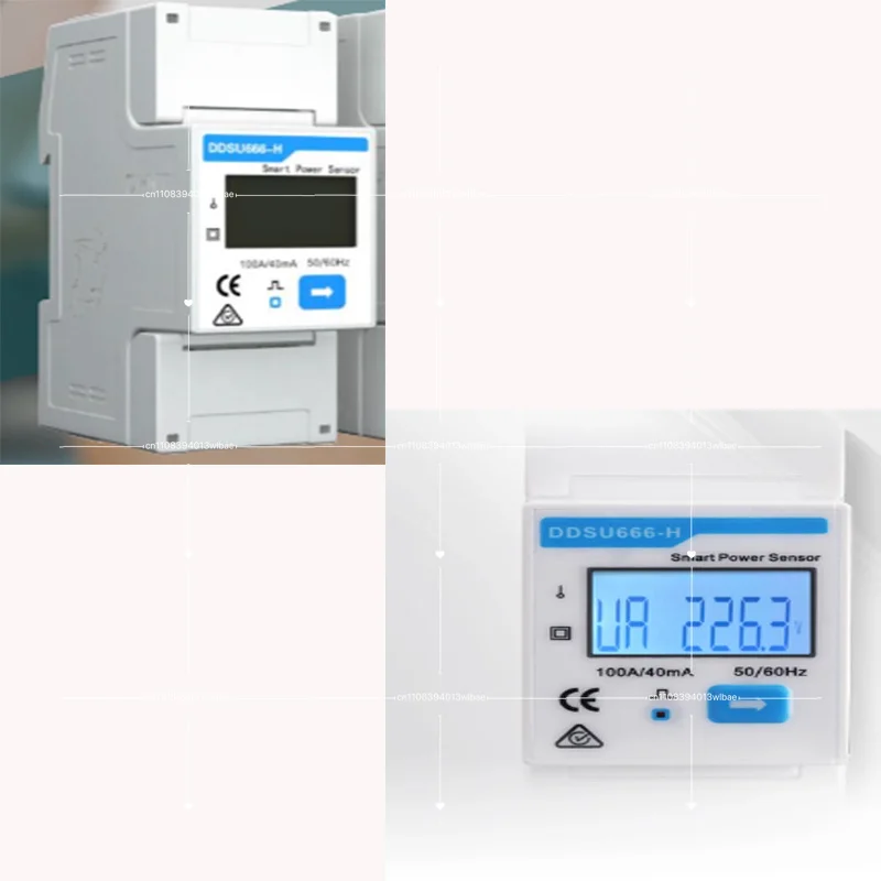Anti-Reverse-Flow Smart Meter DDSU666-H Smart Power Sensor 100A  Single Phase Photovoltaic Sensor Device