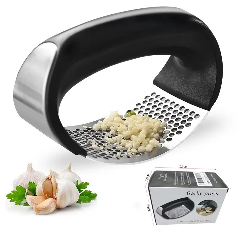 

Stainless Steel Garlic Press Crusher Manual Garlic Mincer Chopping Garlic Tool Fruit Vegetable Tools Kitchen Accessories Gadget