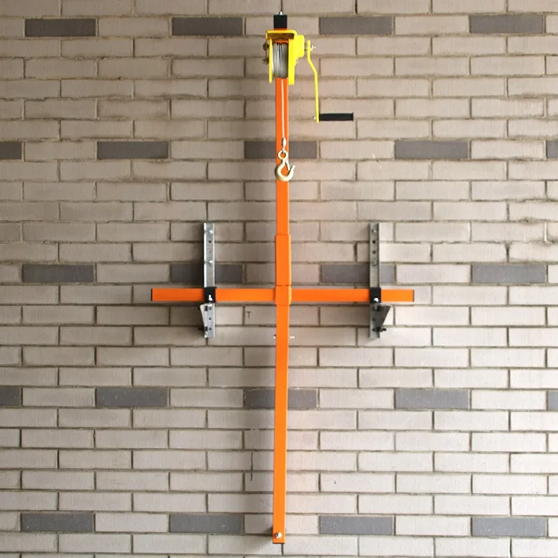 30M 150KG Labor Saving Small Crane for Lifting air Conditioner Outdoor Unit