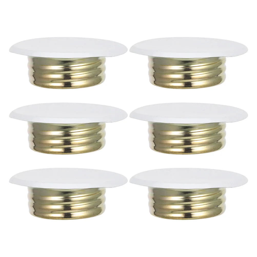 

6Pcs Fire Sprinkler Cover Iron Concealed Ceiling Plates for Residential Commercial Fire Sprinkler System Head Protection
