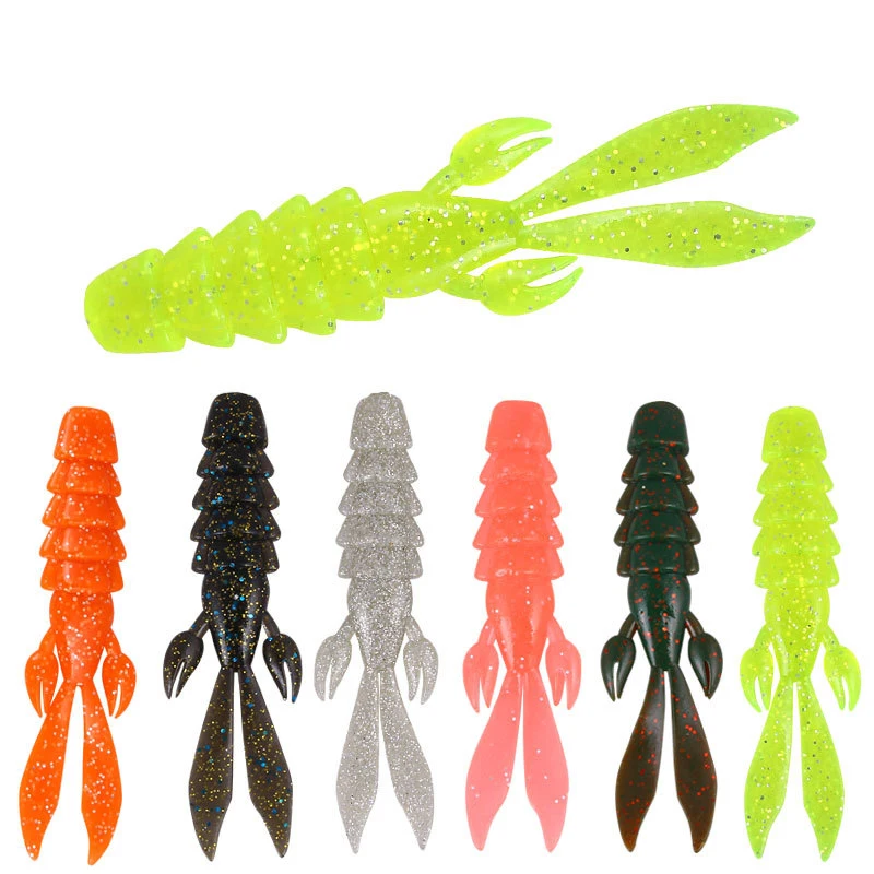 

5pcs Soft lure Worms Fishing Lure 4g/7.9g/12.5g Wobblers Sets Shrimp Lure Silicone Bait Wobbler Shrimp smell Fishing baits