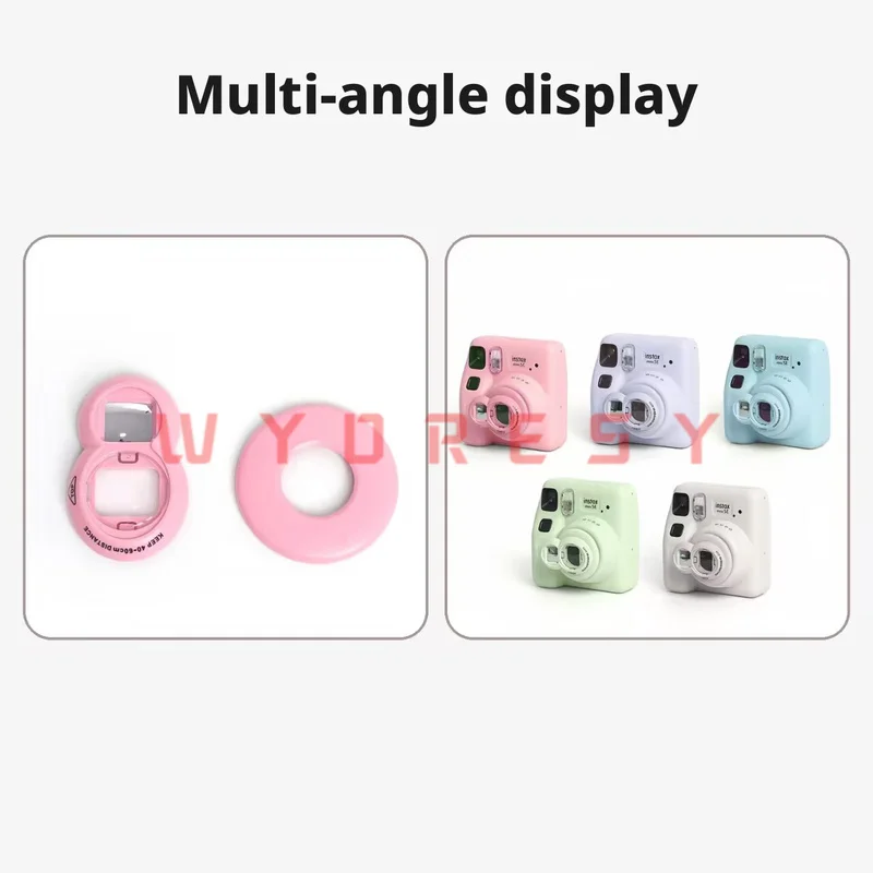 Selfie Mirror Accessory For Fujifilm (mini7+/SE) Built-In View Mirror Help Frame Self-Portraits And Enable Sharp Close-Up Macro
