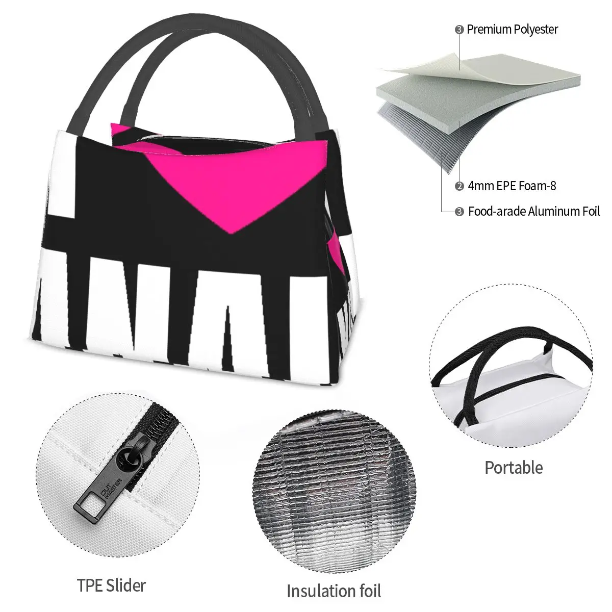 I Love ANAL Portable insulation bag for Cooler Thermal Food Office Pinic Container