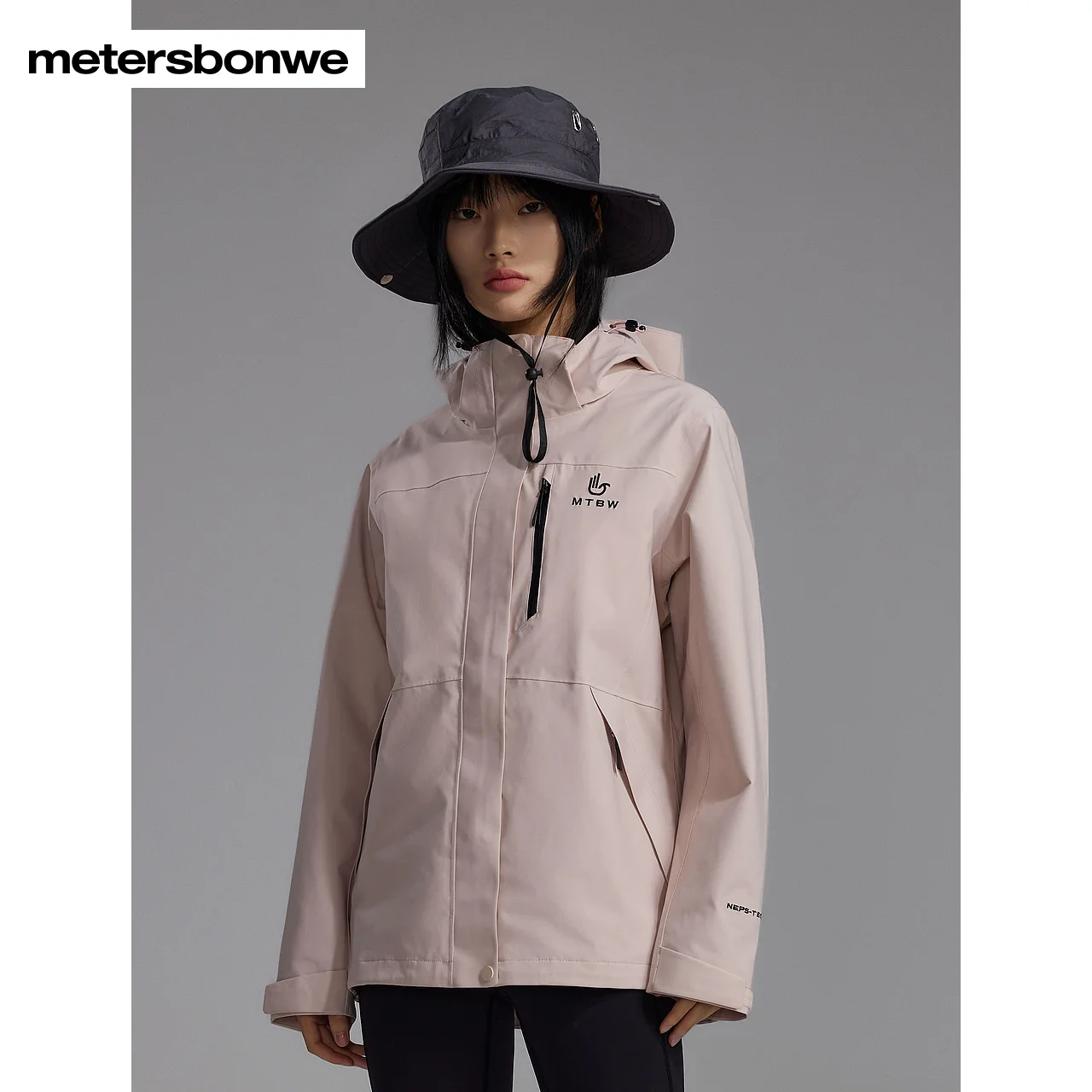 Metersbonwe-Casaco à prova de vento feminino, quente, tempestade, viajante urbano, exterior, caminhada, camping, inverno, novo