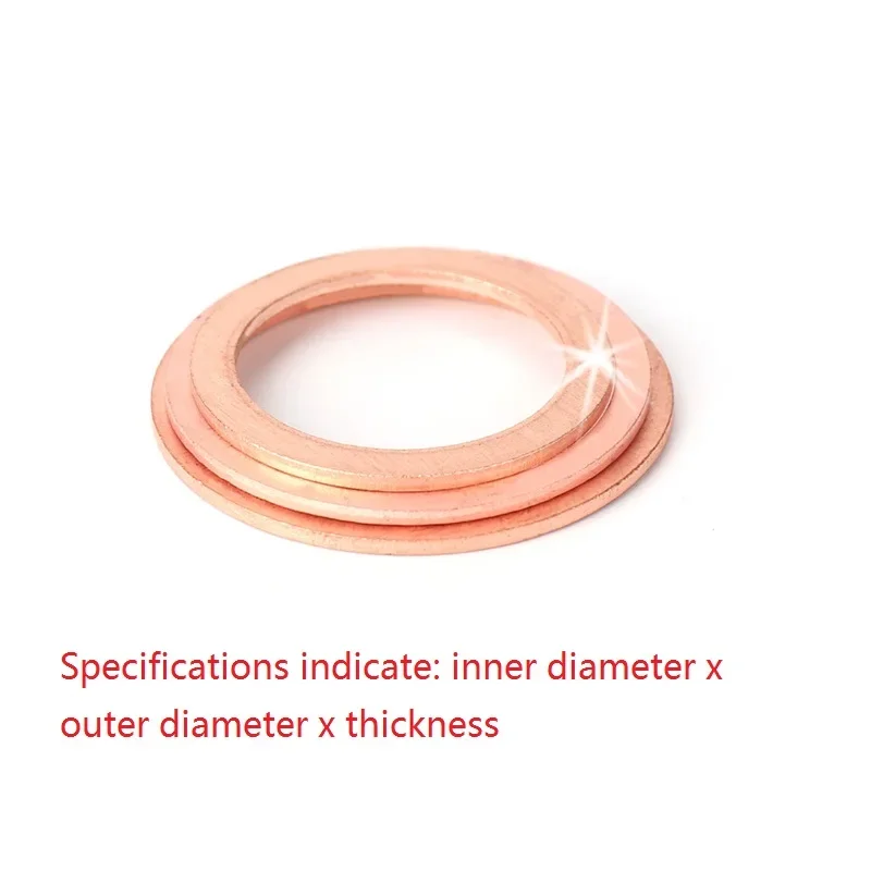 Copper gasket flat washer washer copper meson M3M4M5M6M7M8M9M10M11M12 thickness 1 1.5