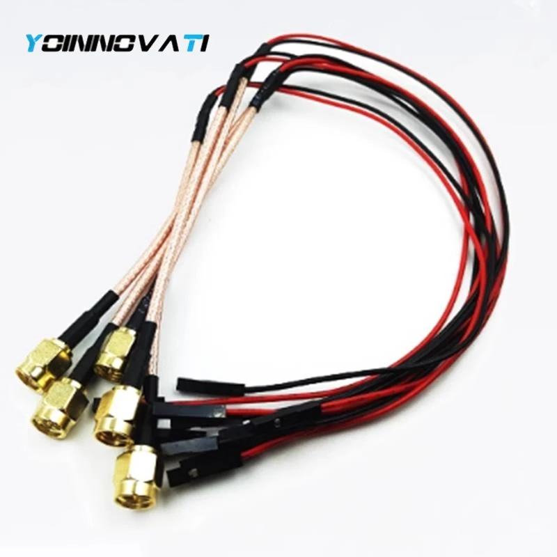 Radio Frequency Male Jack Nut to 2.54mm DuPont Female Connector Cable RG316 30CM for Video Pigtail Jumper Extension
