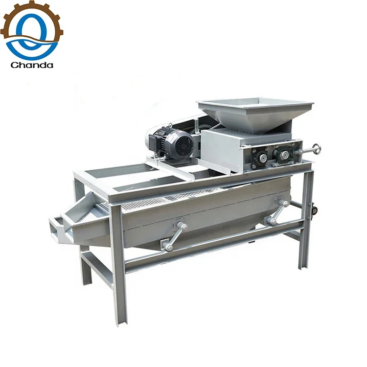 

Hot-Selling Small Size Automatic Nut Huller Cracker Breaking Almond Shelling Machine