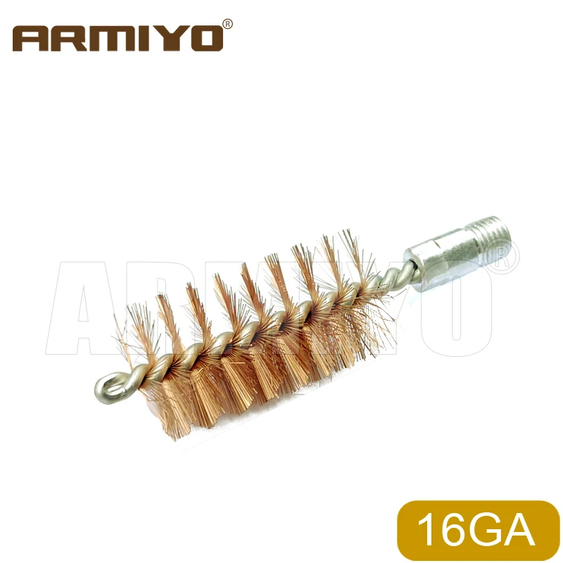 Armiyo Großhandel 100Pcs/Pack.17Cal.22Cal.30Cal.38Cal 12GA G Bohrung Reinigung Bronze Pinsel Jagd Gewinde 5-40 8-32 5/16 "-26T – Detail 7
