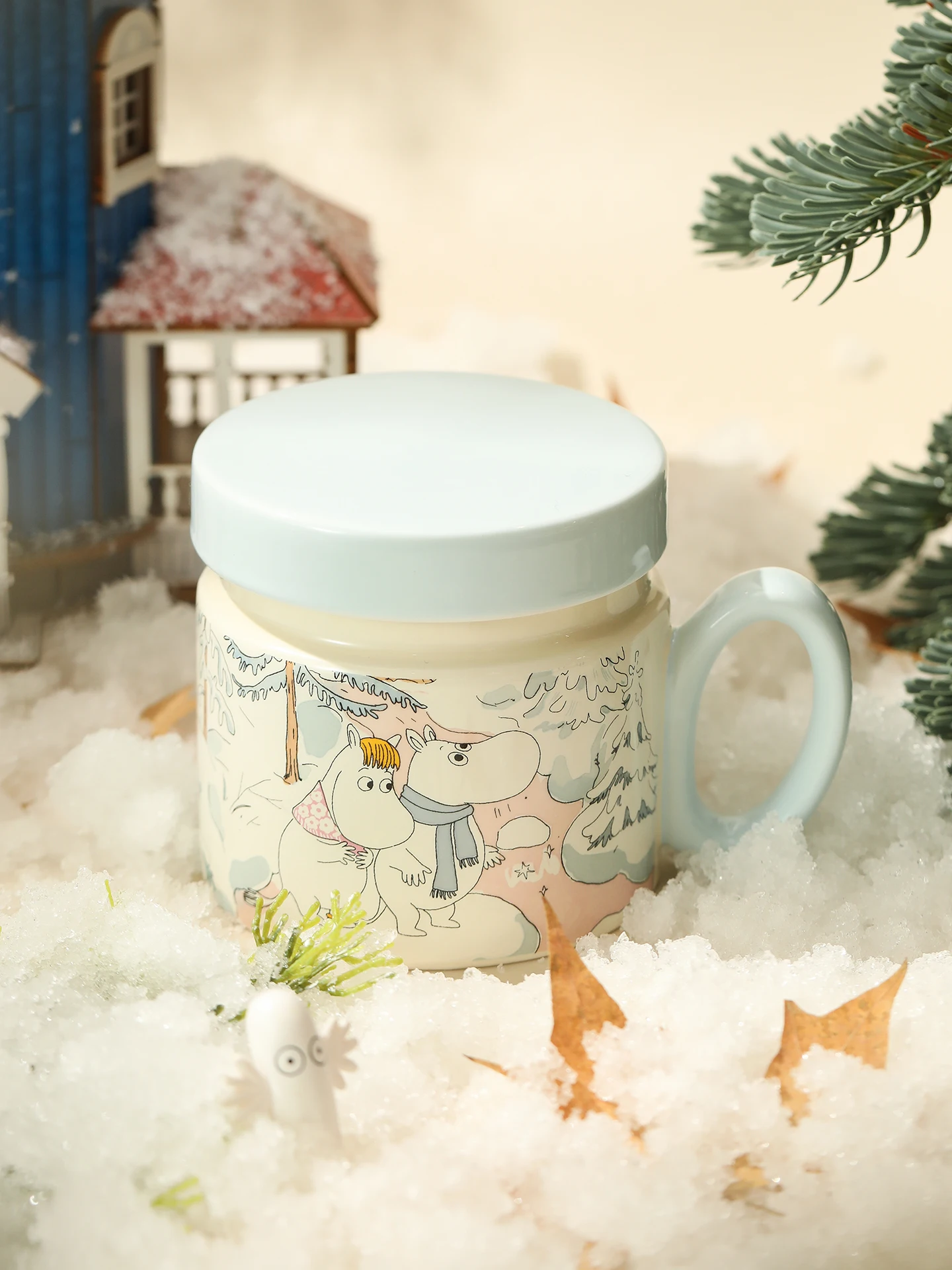 

Чайная чашка Blue Lotus Cerc с крышкой для питья воды, для офиса, серия S, из материкового Китая, мультяшный аниме-дизайн