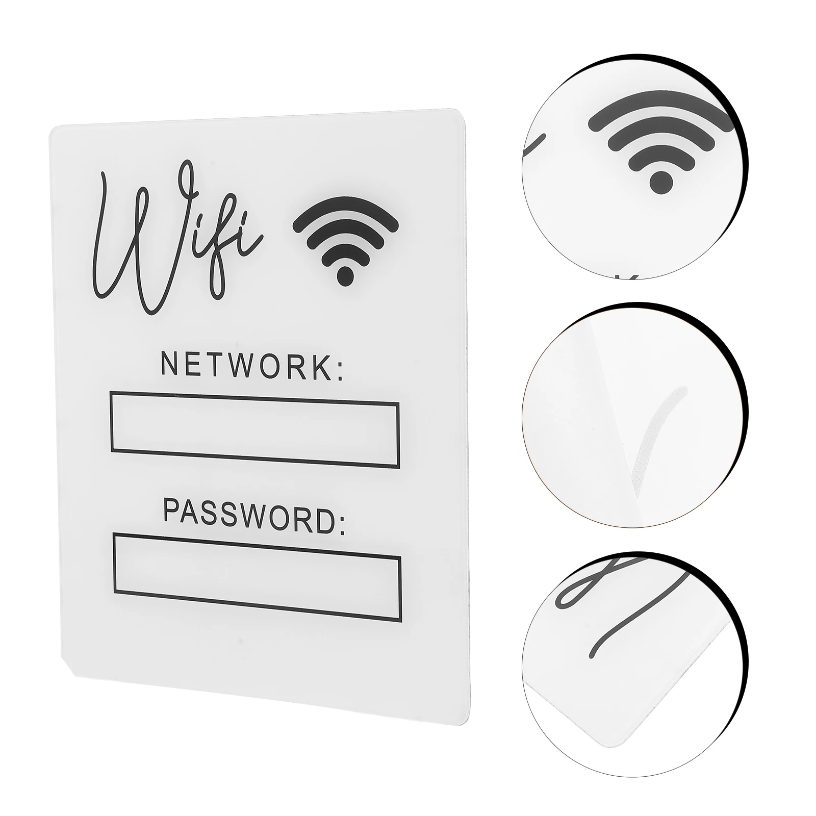 

Acrylic Password Board Network Access For Home Hotel Restaurant Room Password Reminder Signage Guest Display Sign Small