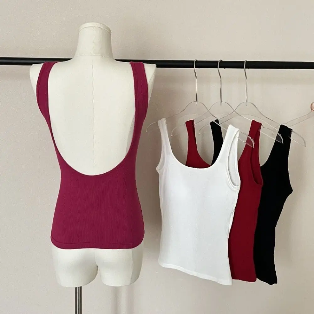 أزياء ساحة الرقبة أكمام المحاصيل الأعلى عارية الذراعين سليم صالح الحلو الفتاة تانك الأعلى بحر الكورية نمط بروتيل مع منصات فتاة