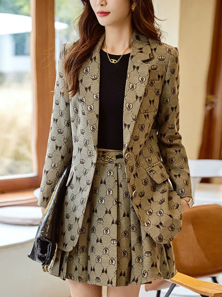 Fashion Casual Blazer Women Business Suits Shorts and Jacket Set Ladies Work Wear Female Office Uniform Style