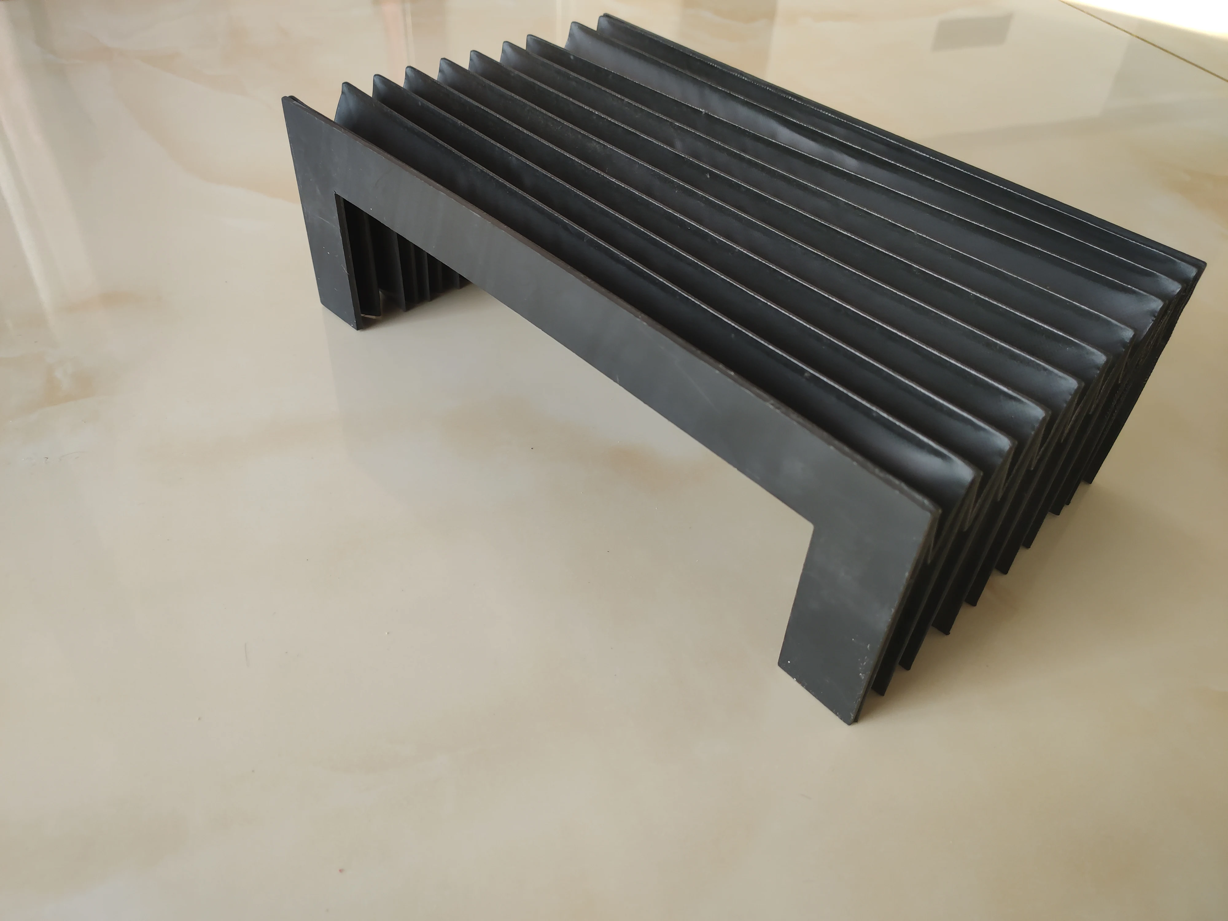 Accordion bellows U type way cover W=355mm,H=45mm,Lmax=300mm