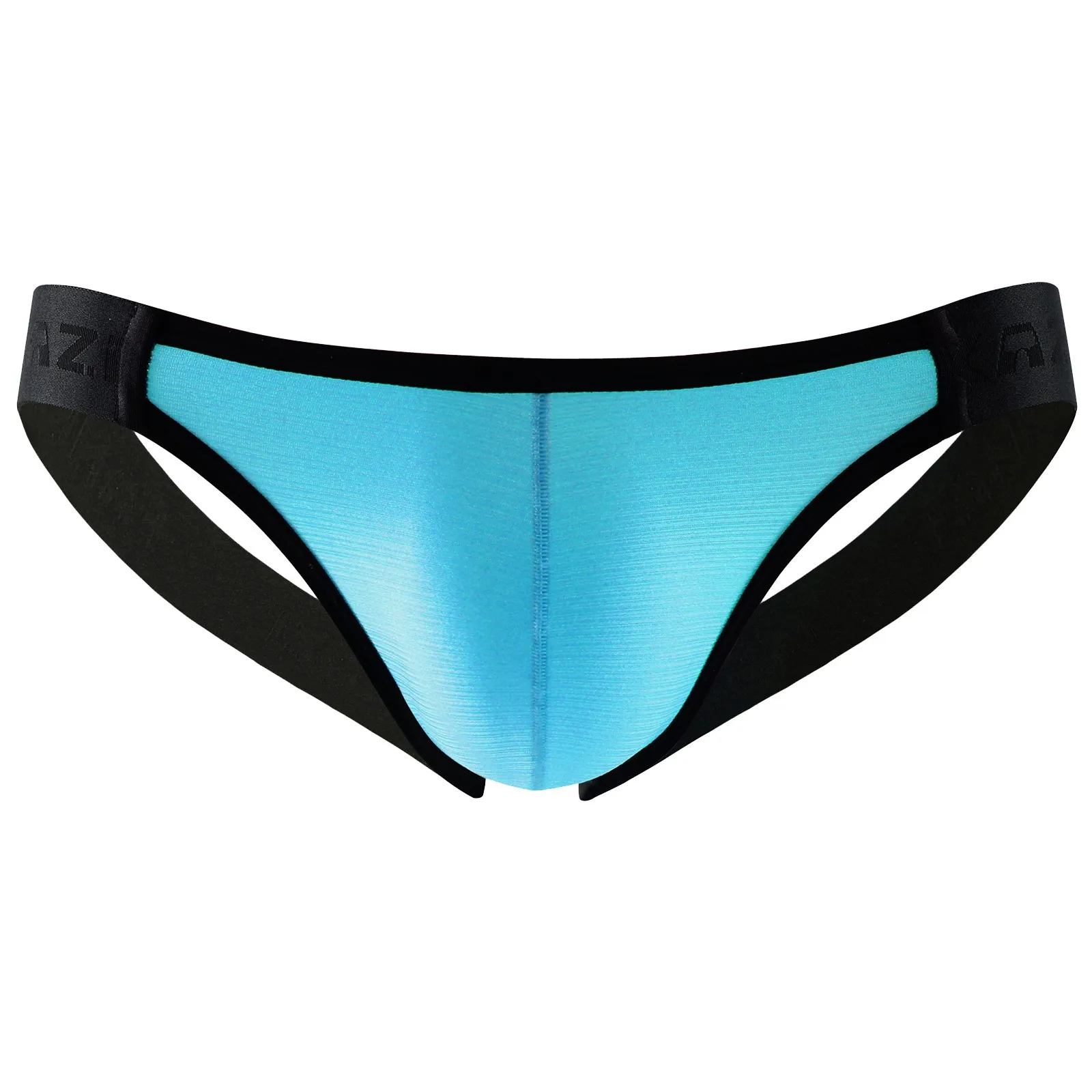 

Solid Color Spliced Side Waist High Fork Men's Seamless Briefs Quick-drying Trendy Breathable Underwear Panties