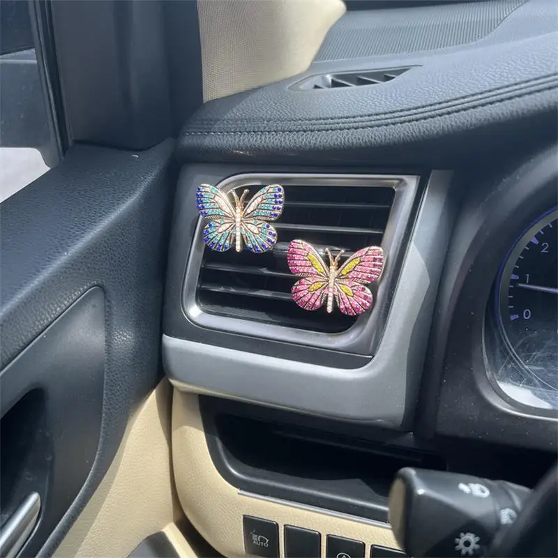 Car Air Conditioner Clip Aromatherapy Car Air Fresheners Portable Butterfly Interior Decoration For RVs Truck