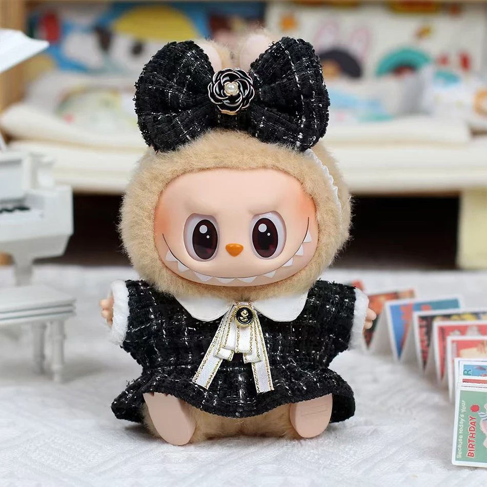 

17cm Labubu Doll's Clothes The Monster Outfit Accessories Clothing DIY Kids Gift Sweet Princess High-quality Dress Cloak