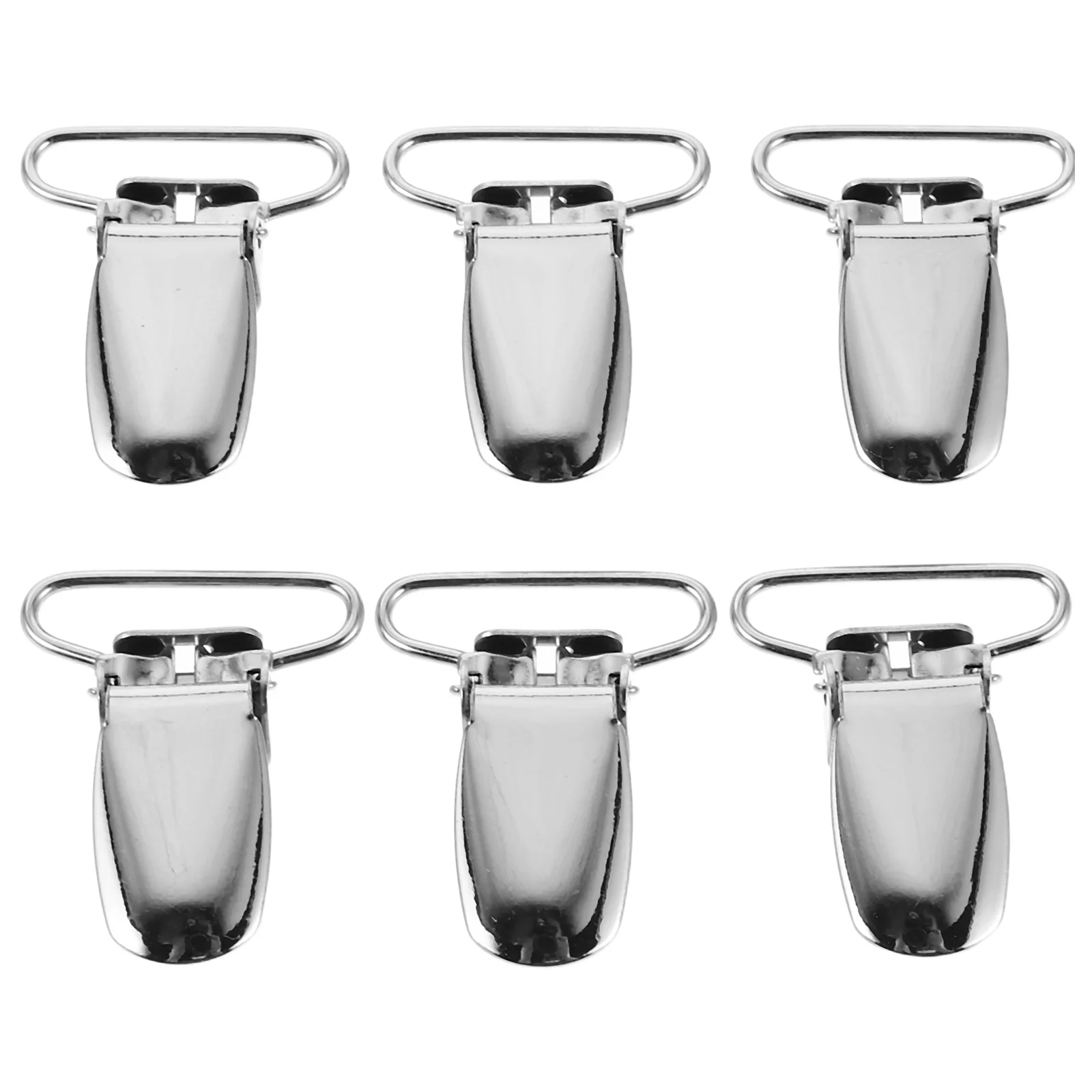 30 peças clipes bico de pato suspensórios de metal antiderrapantes fixadores para mochilas ajuste de roupas projetos diy clipes de suspensórios