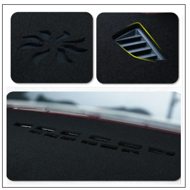 Car Dashboard Cover para Honda Civic, Evite Light Pad, Instrument Panel Mat, Tapetes, ANTI-UV, Acessórios de decoração do carro