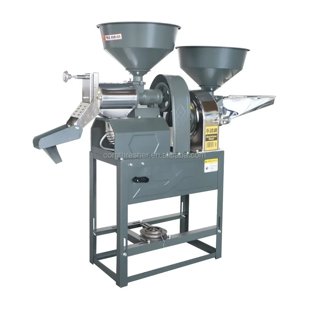 Multifunctional combined rice milling machine, rice peeler, corn and grain grinder