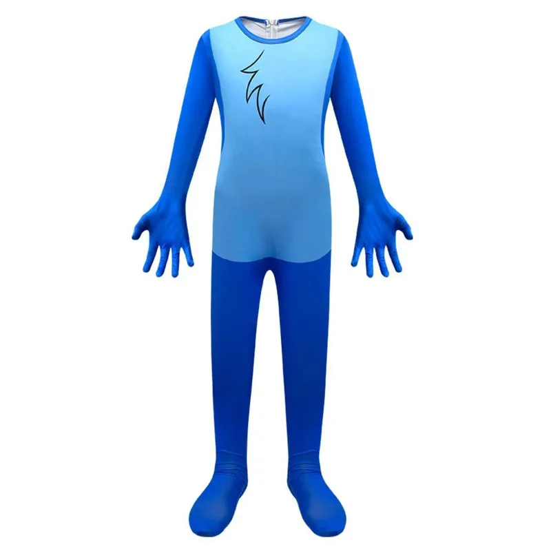 بذلة غريبة مع قناع ، زي كوالا الأزرق لصبي وفتاة