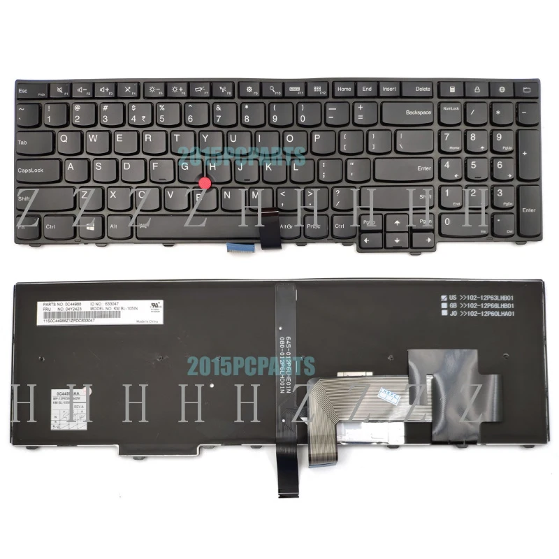 

Z New For Lenovo Thinkpad T540 T540P T550 T560 E531 E540 Keyboard Backlit US