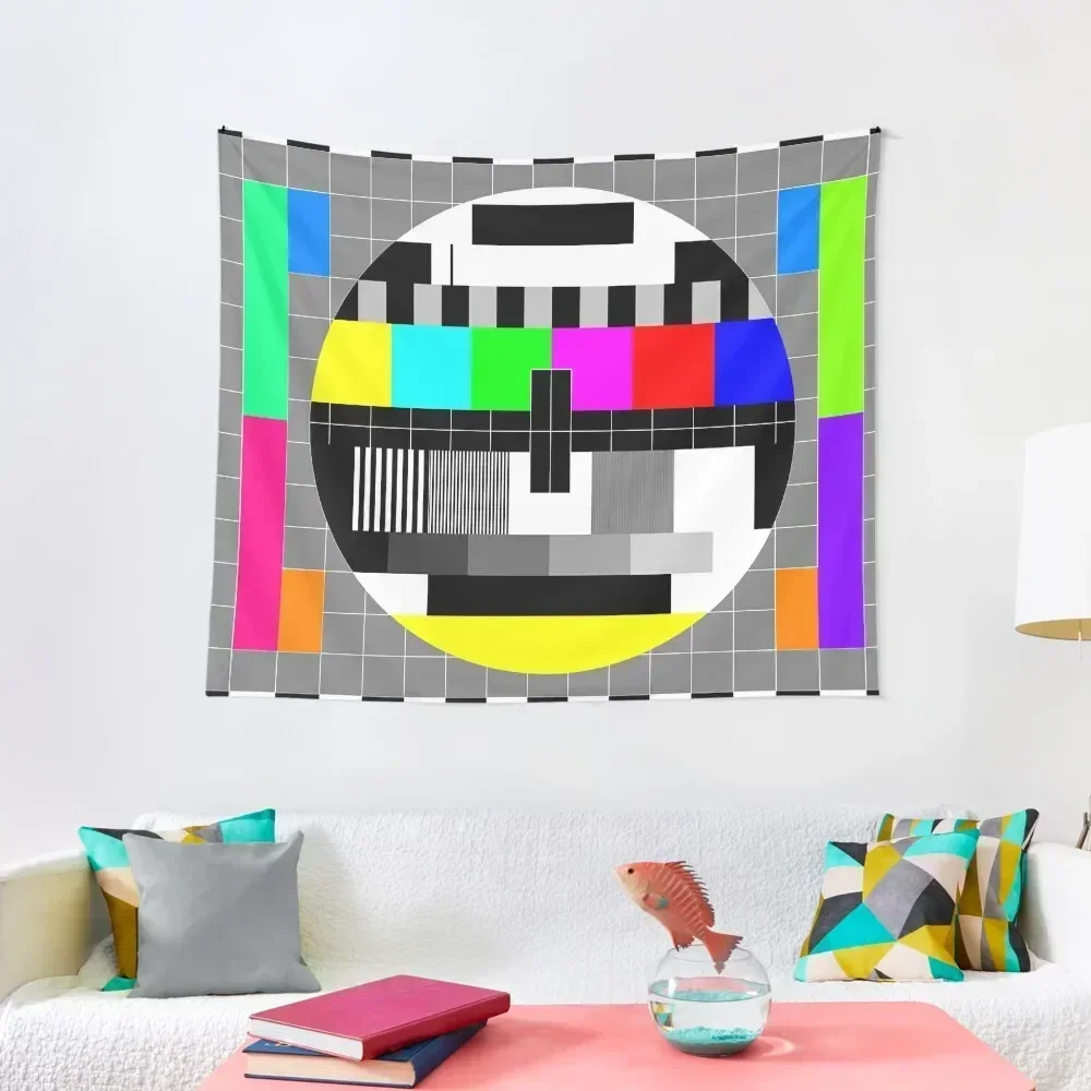

PAL TV Test Card Tapestry Decorative Wall Carpet Wall Decoration For Bedroom Decorative Wall Mural Tapestry