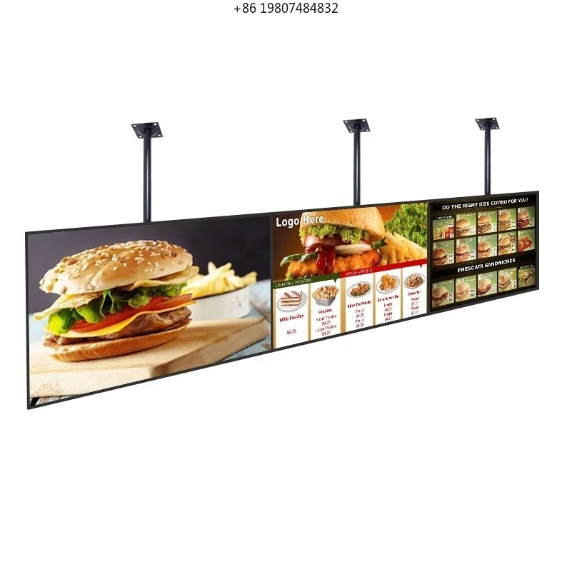 32-86 Inch Signage Display Led, Digital Signage for Window Advertising & Retail Displays, HD Display for Commercial Promotion