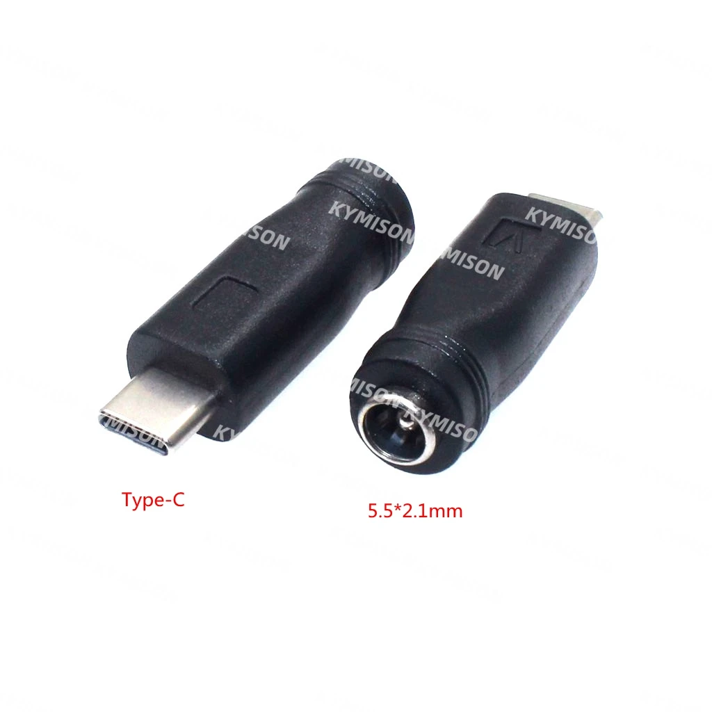 5V DC 5.5 * 2.1 mm Power Jack USB Type C USB-C Type-c 5.5mm *2.1mm Mini USB Right & Micro USB DC Power Connector Adapter 1pcs