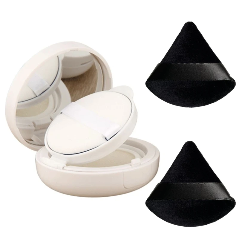 Мягкая треугольная пудра, хлопковая губка для макияжа лица для рассыпчатой ​​пудры, влажной и сухой, дропшиппинг