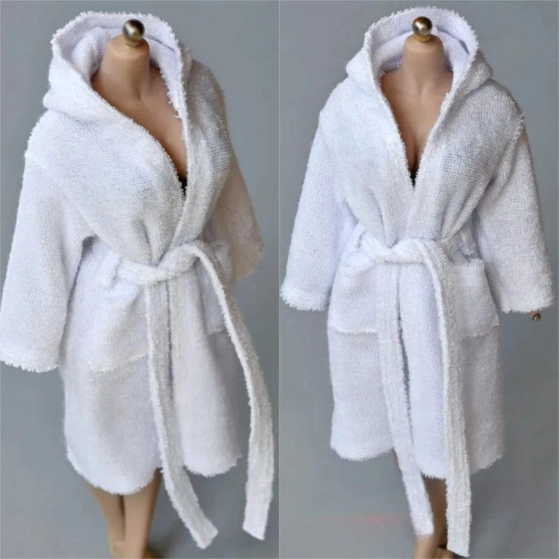 

1/6 Scale Female/male Soldier Leisure Pure White Robe Clothes Model for 12inch TBL Action Figures Scene Ornaments