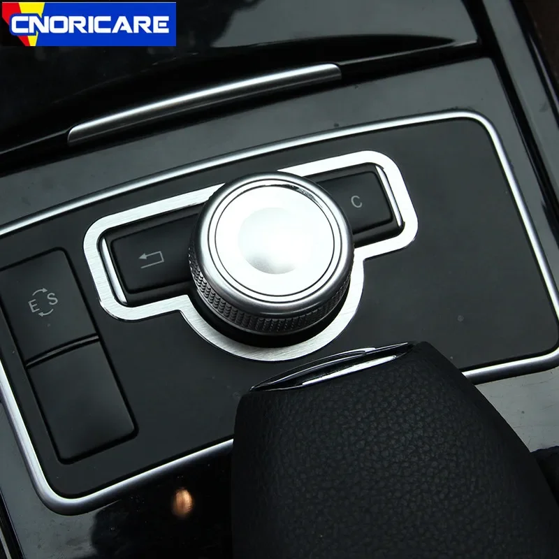 Center Console Air Condition CD Panel Decoration For Mercedes Benz E Class W212 2010-15 Aluminium Alloy Seat Adjustment Circle