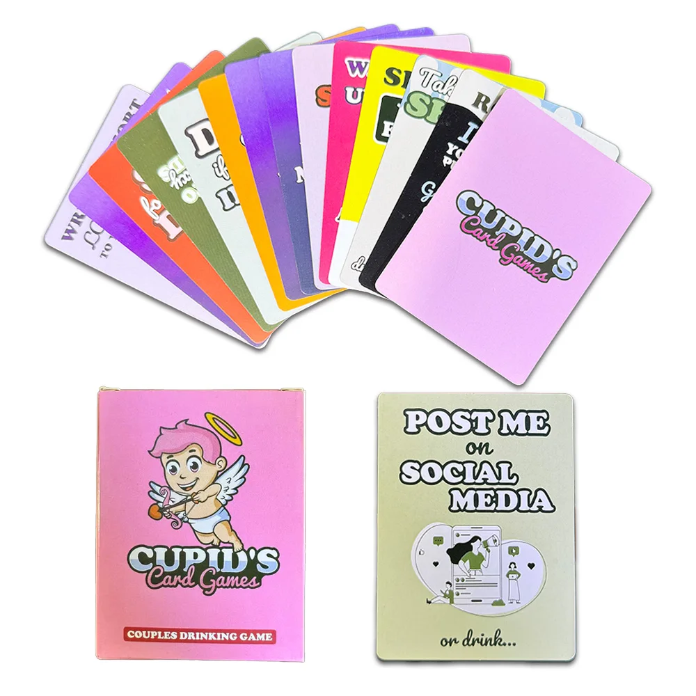 Cupid's Card Games Couples Drinking Game 98Pcs Truth or Dare Conversation Cards Romantic Date Night Adult Board Game Gift