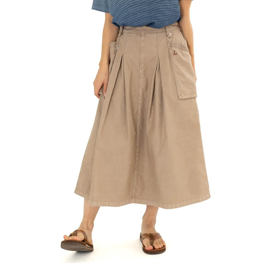 

Spring 2026 High Waist Cotton Washed Casual A-Line Skirt All-Match Workwear Style Half-length Skirts Ladies Essential