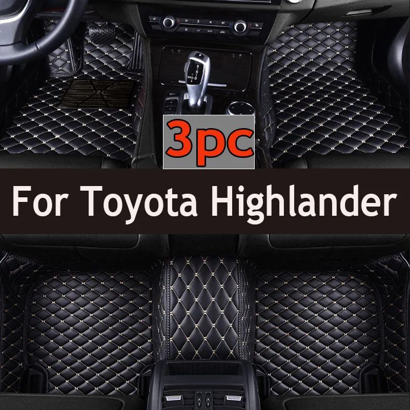 

Car Floor Mats For Toyota Highlander Seven Seats 2015 2016 2017 2018 2019 2020 2021 Custom Auto Foot Pads Interior Accessories