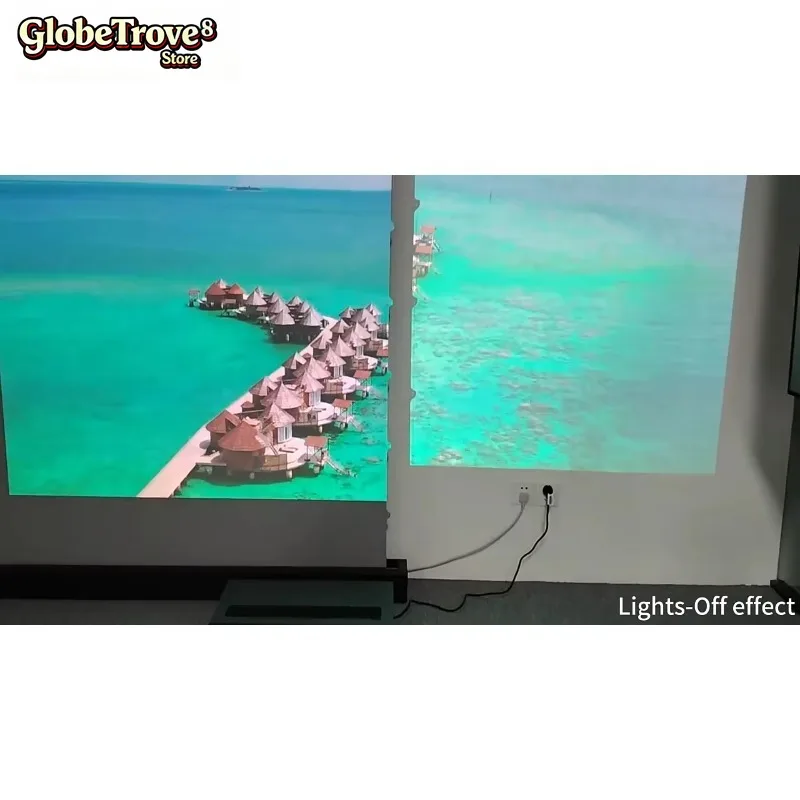 GlobeTrove Wholesale Wupro LeApex Lite Soft Matte Gray Motorized Projection Screens 100inch 16:9 Cinematic Floor Rising Projecto
