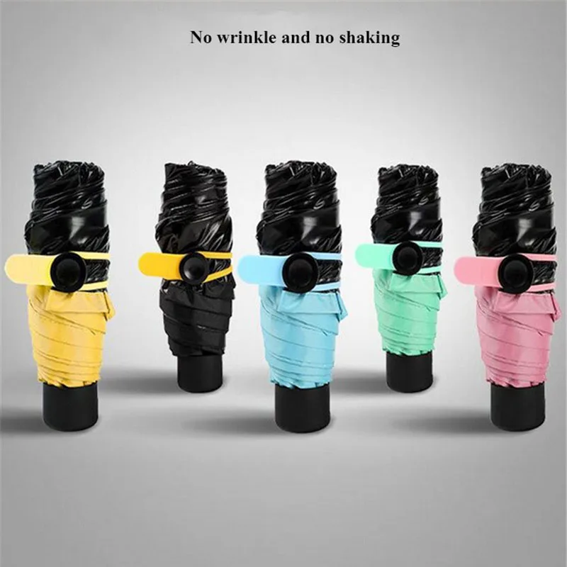 

Folding Umbrella Mini Umbrella Ultra-Light Pocket UV Protection Women Sunscreen Sunny Rain Sunshade