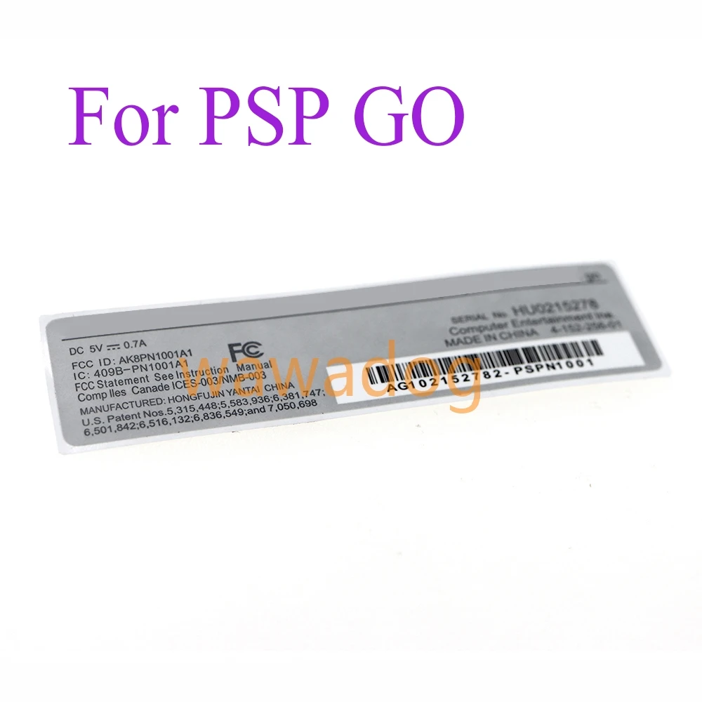 5pcs For PSP GO Game Console Shell Back Label Sticker for PSPGO Seal Shielding Sticker