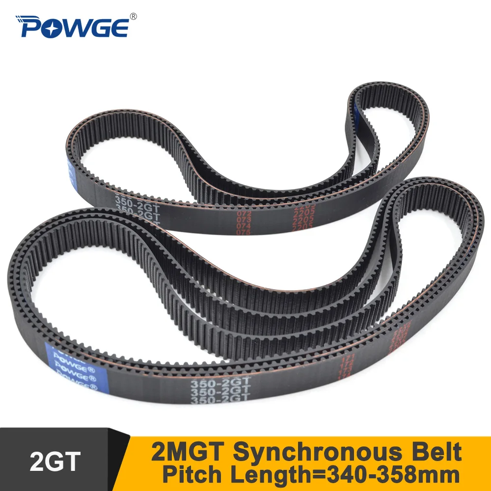 

POWGE LP=340 342 344 346 348 350 352 354 356 358 2GT Timing Belt W=6/9mm 2M G2M Synchronous Belt 3D Printer 340-2GT 350-2GT 1P